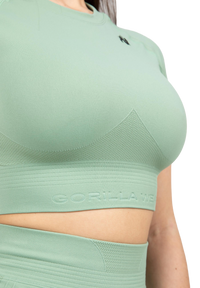 Gorilla Wear Whitney Seamless Crop Top, Grön
