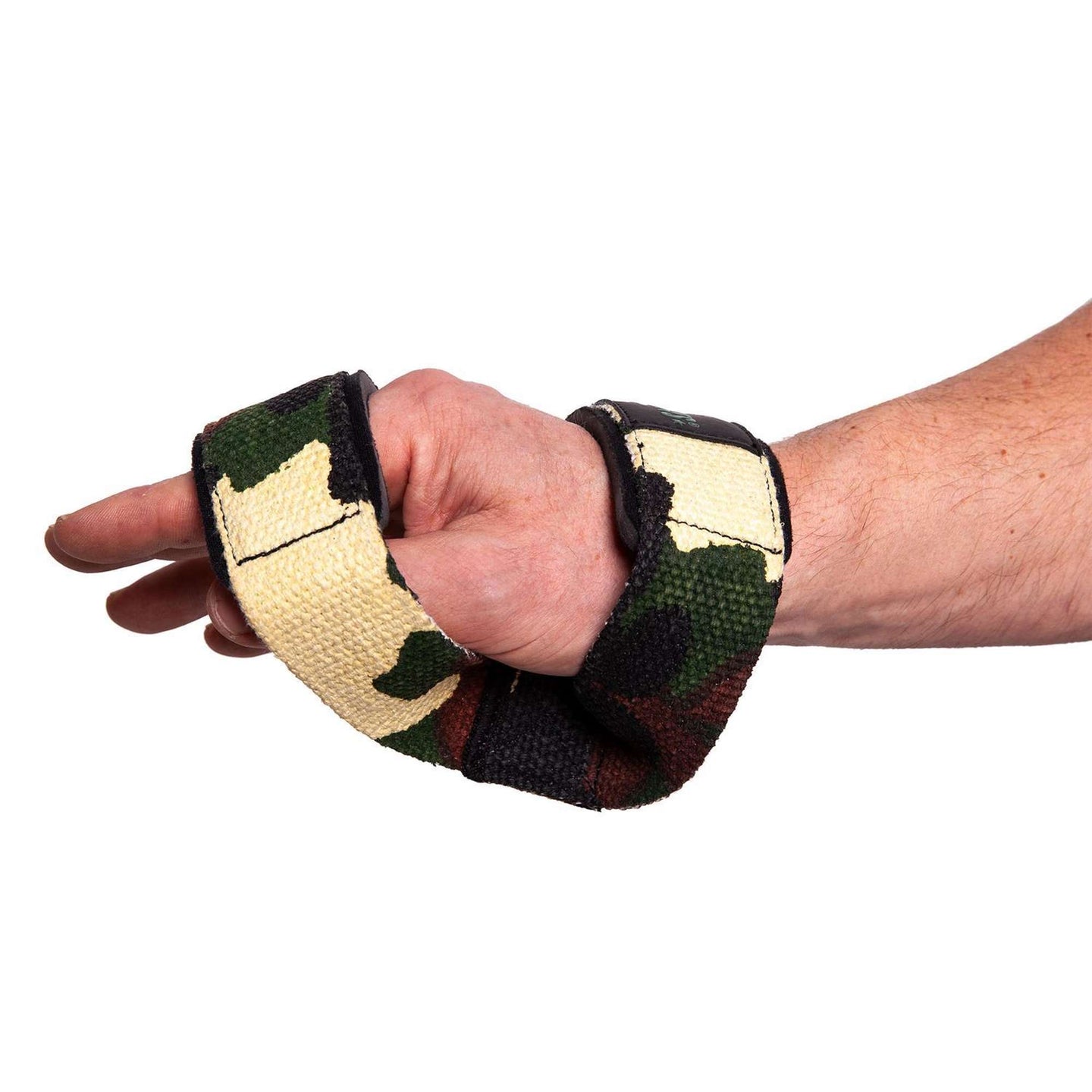 C.P Sports Figure 8 Straps - Lifting Loops, green camo