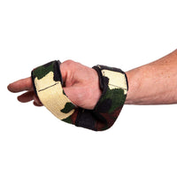C.P Sports Figure 8 Straps - Lifting Loops, green camo