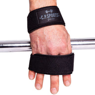 C.P Sports Figure 8 Straps - Lifting Loops, black
